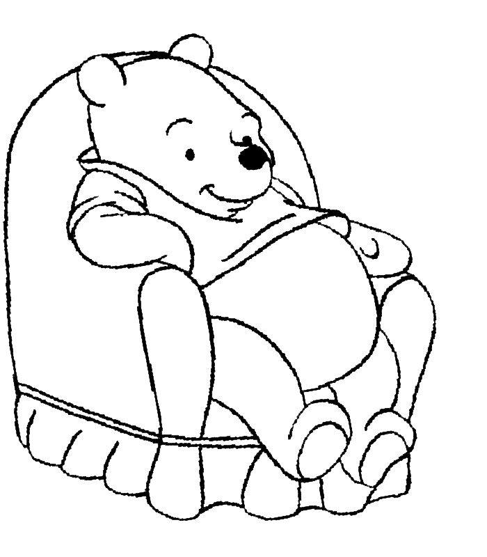 Plansa de colorat cu Ursuletul Winnie 30 24